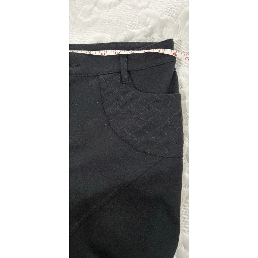 FREE PEOPLE Size 31 Pants Black bird button stretch skinny Legs pockets